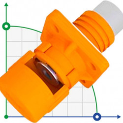 CN06-LSP120A-01-LM, 120A, 1000V DC коннектор болтовый гаечный тип, оранжевый
