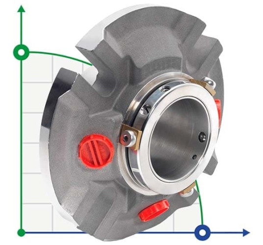 Joint cartouche R-CURC 2.3/4, SIC/SIC, VITON, 316L