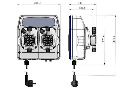 Станция дозирования и контроля для бассейнов eTwin PDE 0206 Cl-pH