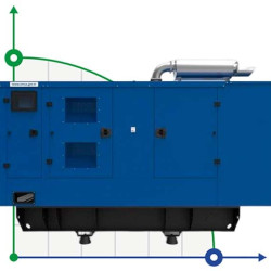 Industrial diesel generator XHYW-50GF with ATS, engine Weichai 60kVA, 50kW, 380V/50HZ closed type