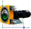Bomba industrial de manguera JXHIN-20-SS-F-NR-P, 391 l/h, 0,55 kW, 10 bar, 380V