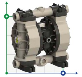 Pompe à membrane pneumatique PHOENIX P160 PP SANTOPRENE+PTFE ATEX