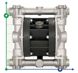 Пневматический мембранный насос BOXER 50 Alu IB50-Al-HTTLT--