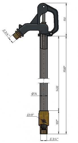 BG-203 Wasserentnahme-Frostschutz-Gartenhydrant