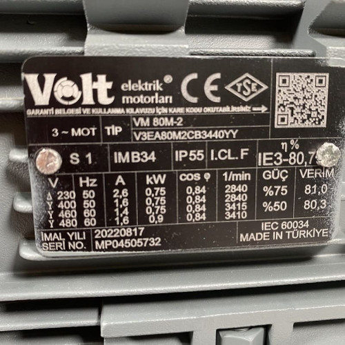 Plastic chemical pump for transferring acids DiaPump PA1075 PP, 0.75 kW, 3000 rpm, 380V