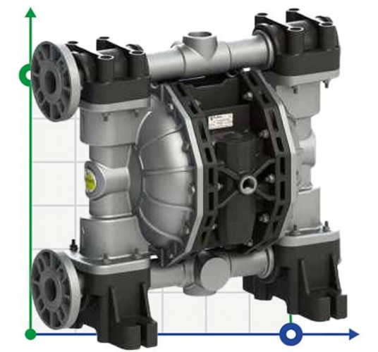Мембранный насос для краски PHOENIX P120 ALU SANTOPRENE+PTFE, 120 л/мин