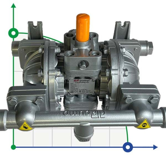Мембранный насос с пневмоприводом DPX 05 AL/T
