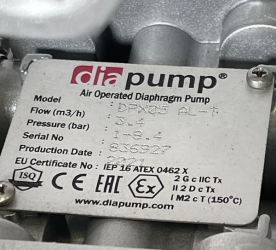 Мембранный насос с пневмоприводом DPX 05 AL/T