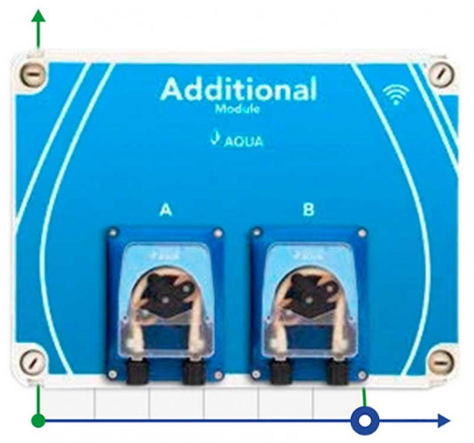 Module supplémentaire avec deux pompes pour le dosage d'engrais, de nutriments avec Wi-Fi
