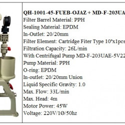QH-1001-45-FUEB-OJAZ + MD-F-203UAE-5V22AYBS-3801 Präzisions-Chemiefilter