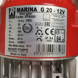 MARINA 12V - G 20 Zahnradpumpe für Hydrauliköl
