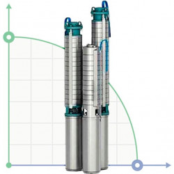 ECV 8-16-100 Tiefbrunnenpumpe mit Edelstahlgehäuse und Laufrad