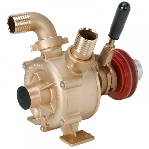 Pompe vortex à anneau liquide pour le secteur marin LIVERANI NAUTIC 30 F, 75 l/min, bronze, avec embrayage manuel, sans moteur