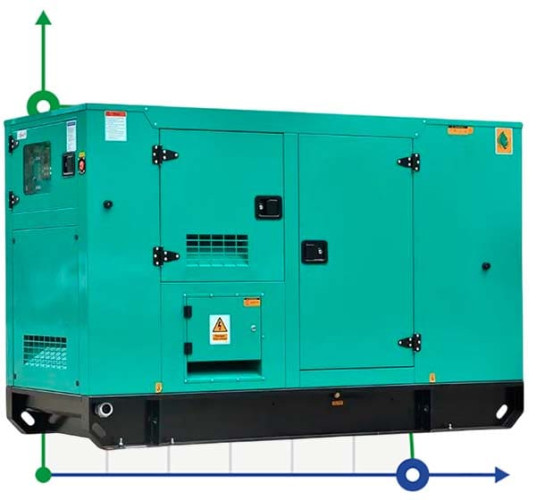 Industrial diesel generator XHYC-120GF with ATS, engine Cummins 125kVA, 120kW, 380V/50HZ closed type
