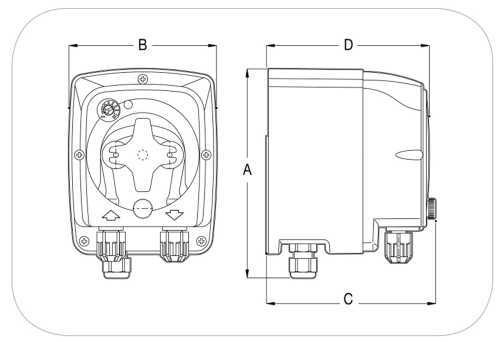 Перистальтический насос РDP TEC4 4-1 100-240VAC SANTOPRENE GRIGIA
