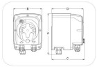 Pompe péristaltique PDP TEC4 4-1 100-240VAC SANTOPRENE GRIGIA