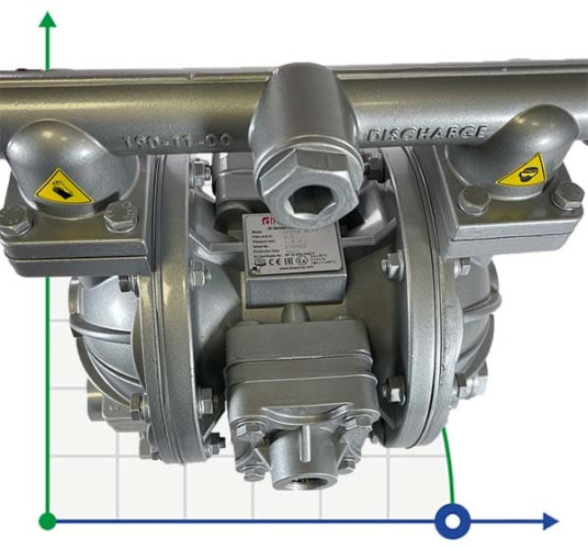 Мембранный насос с пневмоприводом DiaPump DPX 10 AL/T PRO