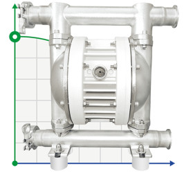 RUBY FDA 025S-W-TSS-T насос пневматический мембранный