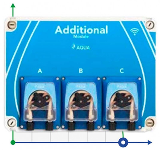 Module optionnel avec trois pompes de dosage pour l'ajout de nutriments, d'engrais avec Wi-Fi