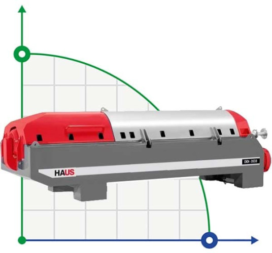 Centrífuga decantadora HAUS DDI 3533 DDGS, bardos