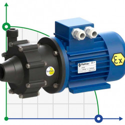Säure- und wasserbeständige Pumpe mit Magnetkupplung FLUIMAC COMPASS CM 6 PVDF, 0,25 kW, 380V, Ex