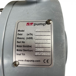 Bomba de plástico DiaPump PAra ácidos DiaPump PA2220 PP, 2,2 kW, 3000 rpm, 380V
