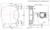 Индустриальный шланговый насос JXHIN-65-CI+SS-EPDM-P, 18 м3/час, 5,5 кВт, 16 бар, 380В