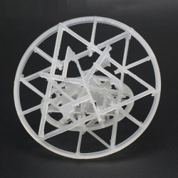 Пластикове кільце Snowflake, PP, 93х34х1,5 mm, 1 m3