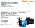 Насос температурный для химии QWW50-32-35S6AFGABS, 6,8 м3/ч, 30м, 2,2 кВт, 380B, AISI 316, -196°C+420°C
