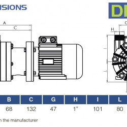 Хімічний пластиковий насос FLUIMAC DRAGON 6 PVDF, 0,75 кВт, 380В