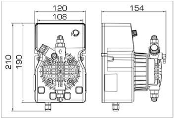 Насос для кислоты PDE DLX-MA/AD 20-3 230V/240V купить в Украине ...