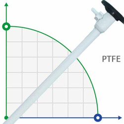 1200 mm, pièce de pompe en PTFE (tuyau) à la pompe pour fûts