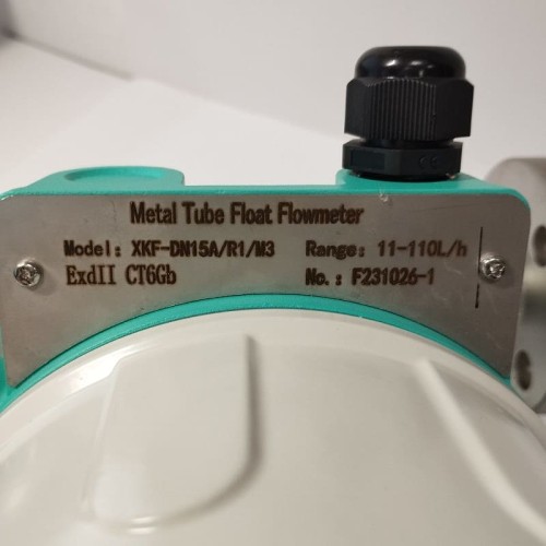 DN15 Расходомер ротаметр из нержавеющей стали LZ PN6 (жидкая спиртовая смесь C2H5OH 92%), 11...110 л/ч, 4-20 мА, Ex, 0,8126g/cm3, 8/30/78°C
