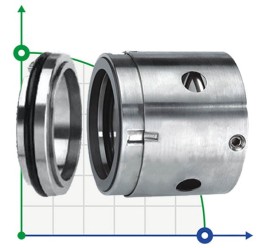 Gleitringdichtung R-JB104 50, CAR/SIC, EPDM, 304, T4С