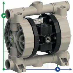 PHOENIX P90 PP SANTOPRENE pneumatische Membranpumpe, 100 l/min für Schwefelsäure
