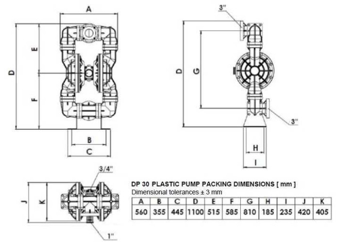 Взрывобезопасный мембранный насос DP 30 PB/T