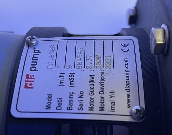 Насос химический кислотний, кислотостойкий DiaPump PA-6300 (0,37кВт)