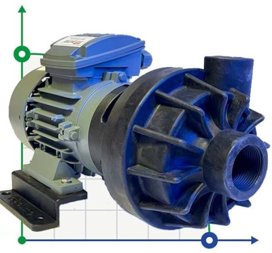 Насос химический кислотний, кислотостойкий DiaPump PA-6300 (0,37кВт)