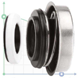 Сальник мотопомпы R-6A 16, A, SIC/SIC, NBR, 304