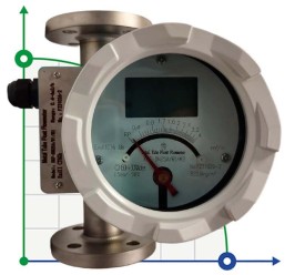 DN25 Расходомер ротаметр LZ PN6 из нержавеющей стали (жидкая спиртовая смесь C2H5OH +Ho2 30%), 0,4...4,0 м3/ч, 4-20мА, Ex, 0,9538g/cm3,+8/+80/+100°C