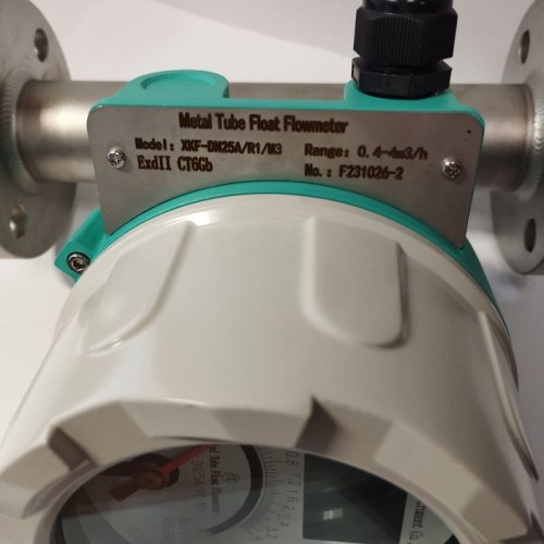 DN25 Расходомер ротаметр LZ PN6 из нержавеющей стали (жидкая спиртовая смесь C2H5OH +Ho2 30%), 0,4...4,0 м3/ч, 4-20мА, Ex, 0,9538g/cm3,+8/+80/+100°C