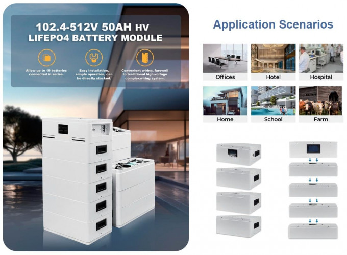 Akumulator wysokonapięciowy CL-HV-409.2V 50Ah, LiFePO4, LFP