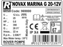 NOVAX MARINA G 20 Pompe à engrenages 12V pour liquides visqueux