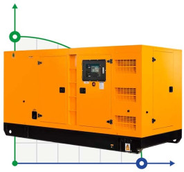 Industrial diesel generator XHYC-500GF with ATS, engine Cummins 600kVA, 500kW, 380V/50HZ closed type