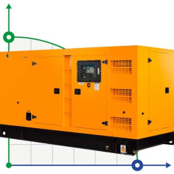 Industrial diesel generator XHYC-500GF with ATS, engine Cummins 600kVA, 500kW, 380V/50HZ closed type