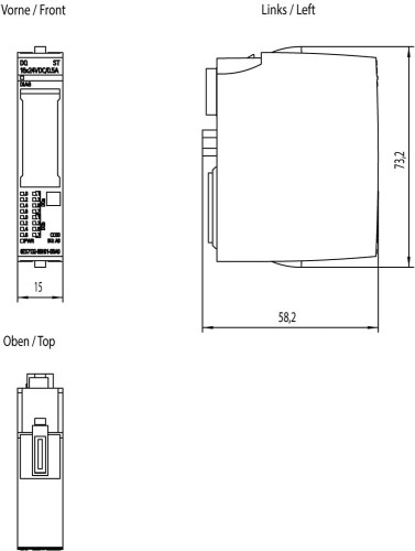 6ES7132-6BH01-0BA0, SIMATIC ET 200SP, Módulo de salida digital, DQ 16x 24V DC/0,5A