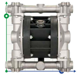 Pneumatic diaphragm pump BOXER 50 ALUMINIUM IB50-ALHTTAN--