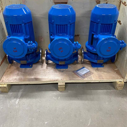 Pompe en ligne en acier inoxydable IHG 65-200/2-304, 25/50, 7,5 kW, 2900 tr/min, 380 V, Ex