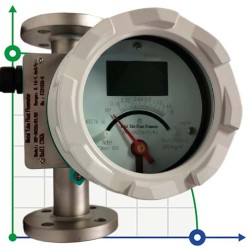 DN25 Edelstahl-Durchflussmesser Rotameter LZ PN16 (Wasser), 0,16...1,6 m3/h, 4-20mA, Ex, 8/80/100°C