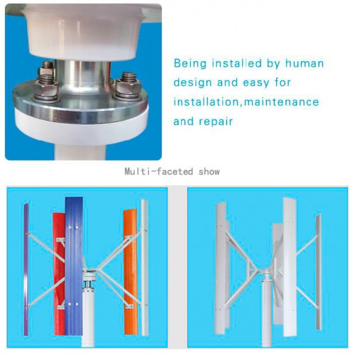 Pionowa turbina wiatrowa 10 kW, 380 VAC